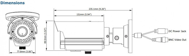 Messoa SCR368-HN5 DIMENSIONS