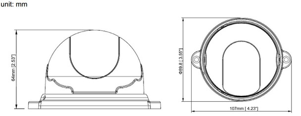 Messoa SDM125-HN1-28 Camera dimensions