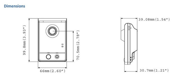 Geovision GV-CAW220 dimensions