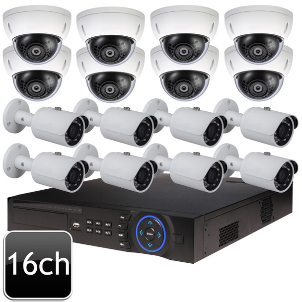 Dahua 16ch 4MP Bullet Dome Combo 16 IP Camera System OEM-SD8