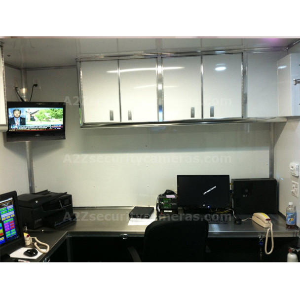 A2Z MCCT-E22 22ft Mobile Command Center Trailer sample workspace A2Z MCCT-E22 22ft Mobile Command Center Trailer sample workspace