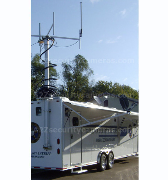 A2Z MCCT-E42 42ft Mobile Command Center Trailer rear mounted pneumatic mast system A2Z MCCT-E42 42ft Mobile Command Center Trailer rear mounted pneumatic mast system