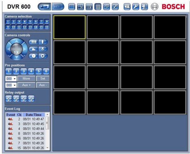 Bosch DVR-670-16A Web Client