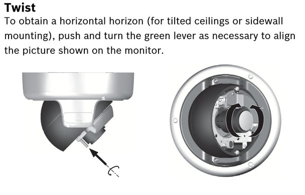 Bosch FlexiDome NDN-932V03-IP TWIST Adjustment