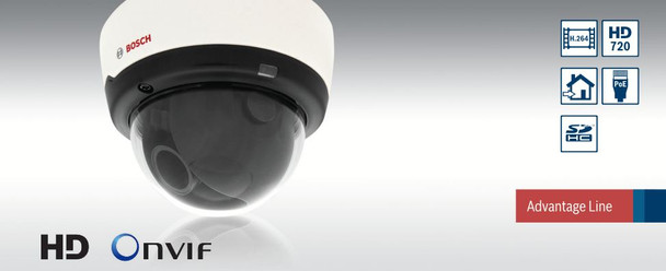 Bosch NDC-265-P 720p HD IP Dome Camera features