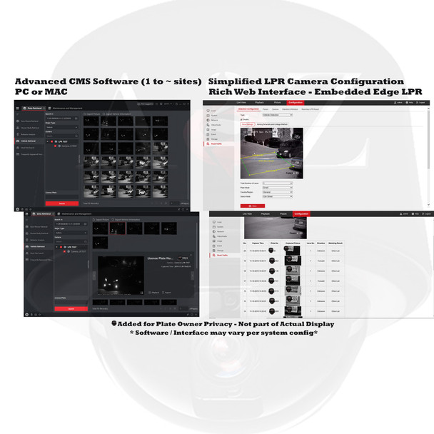 A2Z Solar Camera Embedded LPR (License Plate Recognition) Edge Based CMS Software - Web Interface - Config - Search Results - Sample Image 