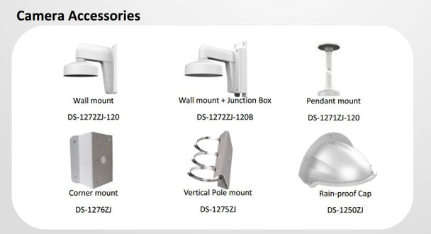 Hikvision DS-2CD2542FWD-IS Mini Dome Accessories