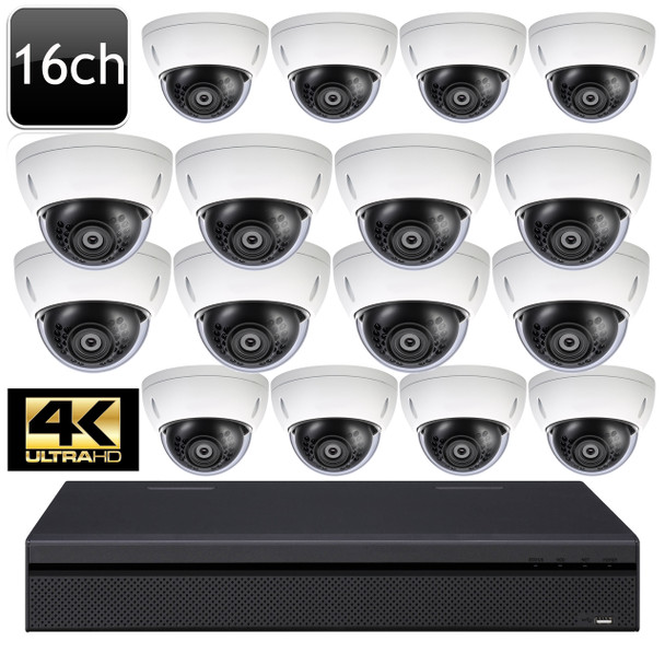 Dahua 4K 16ch 16 Dome IP Camera System OEM-SD3