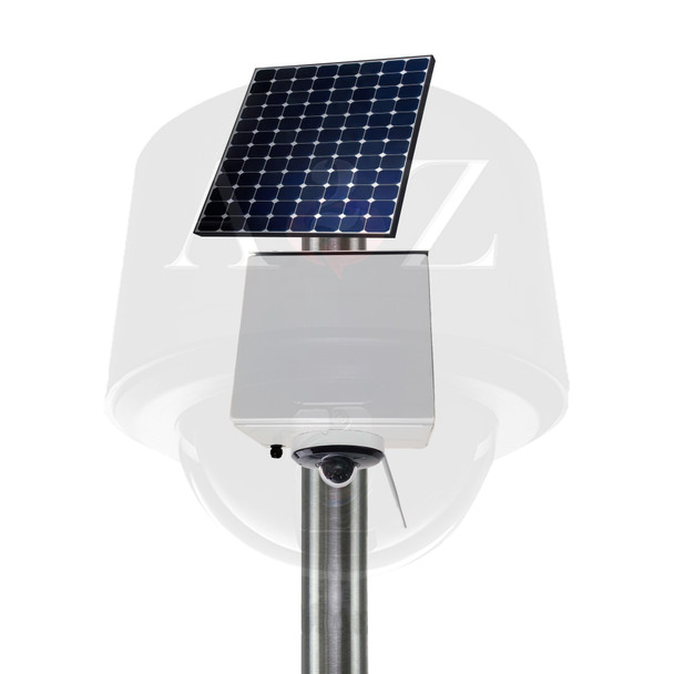A2Z Solar Powered WiFi 4G Wireless Micro Dome PTZ Camera Systems White Finish A2Z Solar Powered WiFi 4G Wireless Micro Dome PTZ Camera Systems White Finish