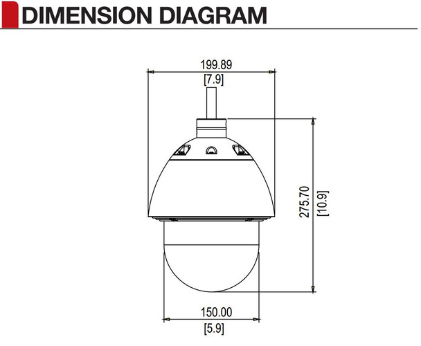 ACTi I96 PTZ dimensions