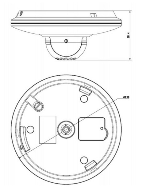Dahua OEM IPC-HDPW4200F-WPT Camera dimensions