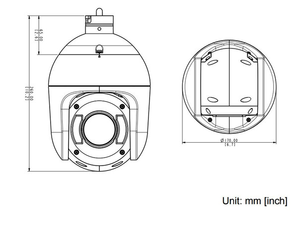 ACTi B949 PTZ Dimensions