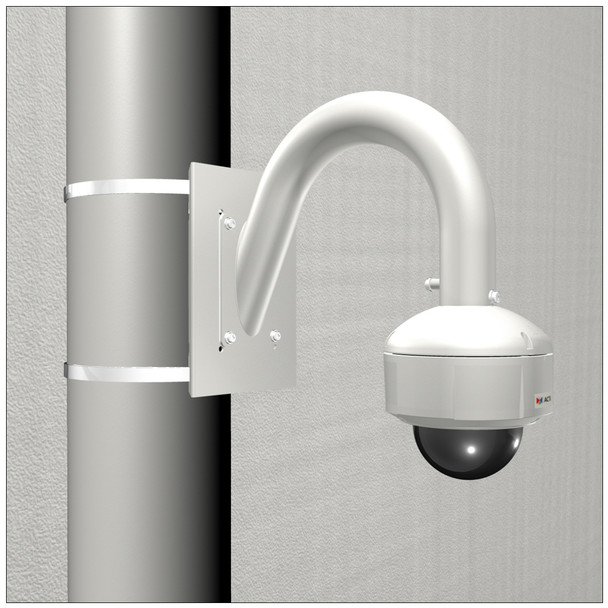 ACTi B910 4MP PTZ IP Camera Pole Mount Gooseneck Adapter Kit