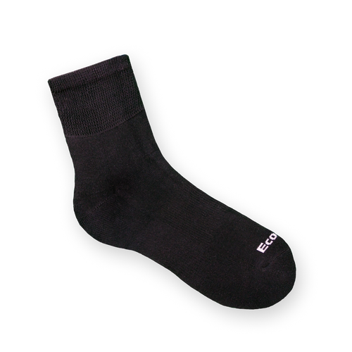 Diabetic Bamboo Quarter Medium Black 818-1 Diabetic Bamboo Quarter Medium Black 818-1