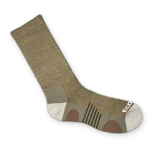 Diabetic Bamboo Full Cushion Hiking/Outdoor Large Brown 2139-1