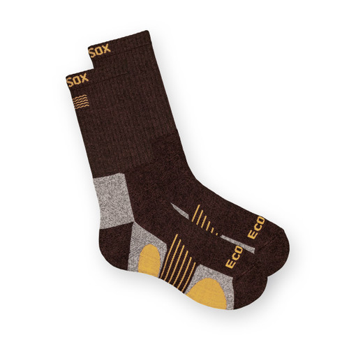 Bamboo Full Cushioned Hiker/Outdoor Large Dark Brown/Honey 4401-6