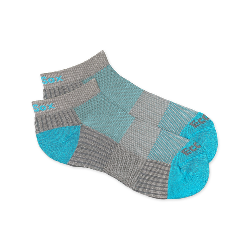 Bamboo Low Cut Medium Gray/Teal