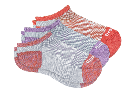 3 Pack Low Profile Sports Medium Lilac/Coral/Blended 3009-4