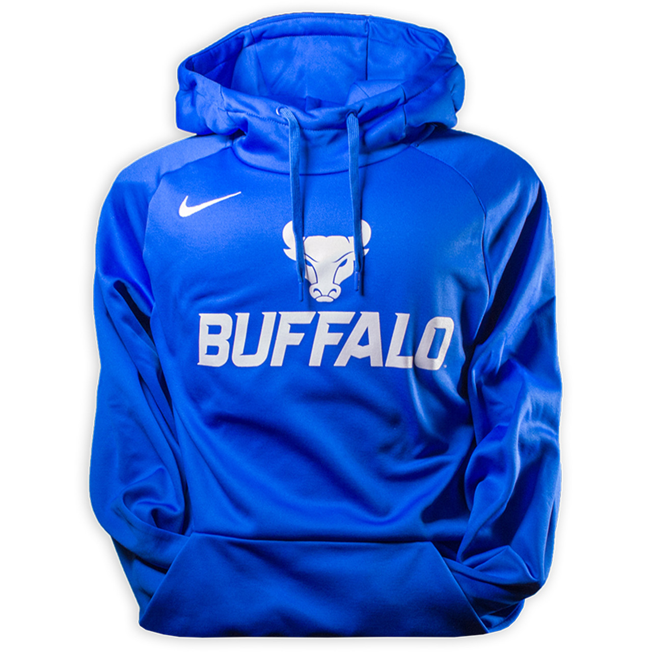 blue nike dri fit hoodie