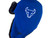 Blue embroidered Bulls logo with white outline on both sides of the hat.