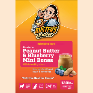 Buster's Peanut Butter & Blueberry Mini Bones Buster's Peanut Butter & Blueberry Mini Bones