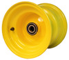  8x7 Yellow Wheel, 3.5" hub, 25mm Bearing