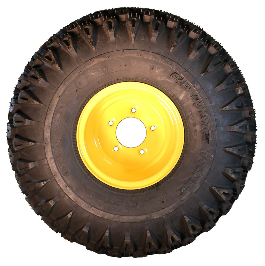25x139 Carlisle HD Field Trax Tire mouted onJohn Deere Gator Back Wheel