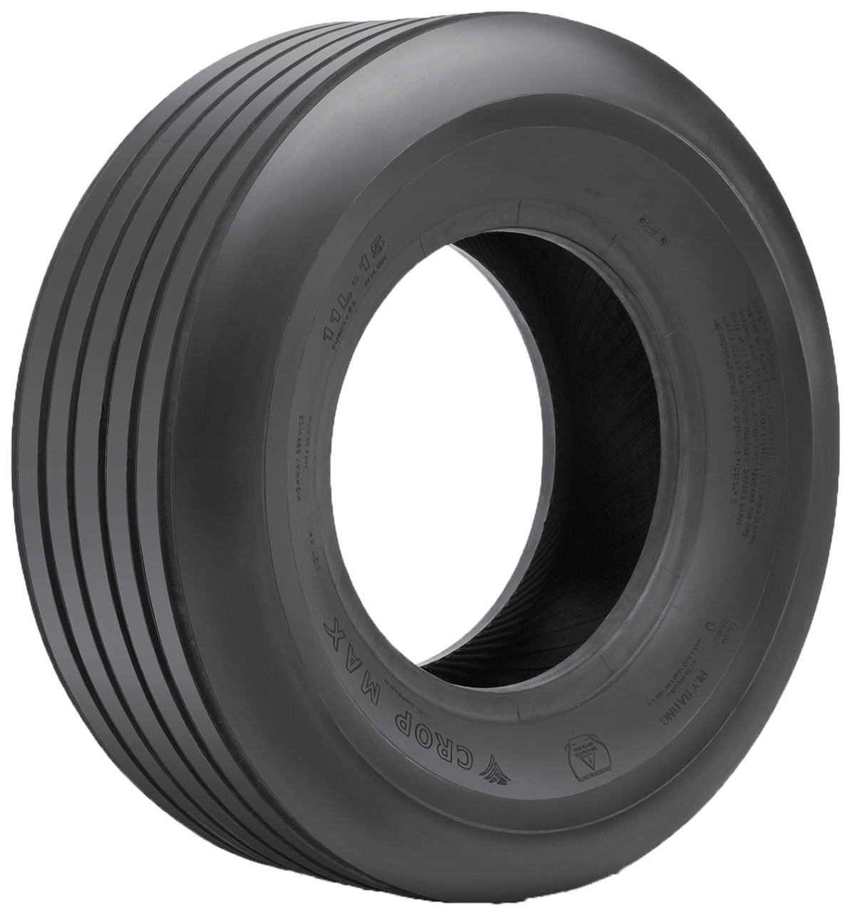 12.5L-15 Crop Max 12 ply Highway Rib Implement Farm Tire 12 Ply
