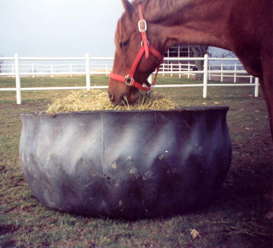 Rubber Hay Feeder M E Miller Tire