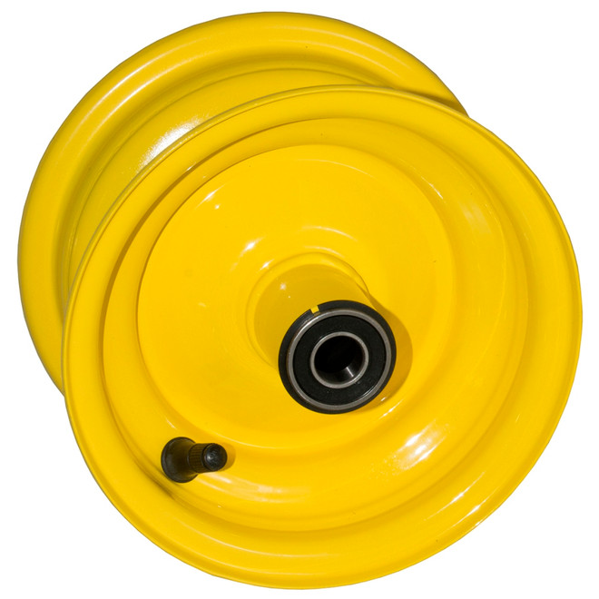 6x3.25 Yellow Wheel, 5" Hub with 5/8" Bearings