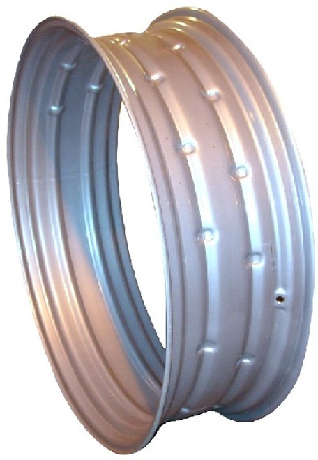 38x14 Double Bevel Rim Silver