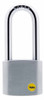 YALE Y120/50/163/1 50MM LONG SHACKLE SOLID BRASS SATIN CHROME PADLOCK