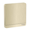 Schneider AvatarOn - 1 Gang Cover plate for switch - Metal Gold Hairline