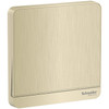 Schneider AvatarOn - 1 Gang Cover plate for switch - Metal Gold Hairline