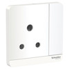 Schneider AvatarOn - 15A 250V 1Gang 3 Round Pin Switched Socket White