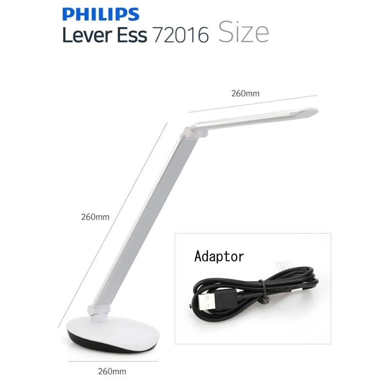 Philips 72016 Desk LED Lamp 40K (Silver) | Selffix DIY