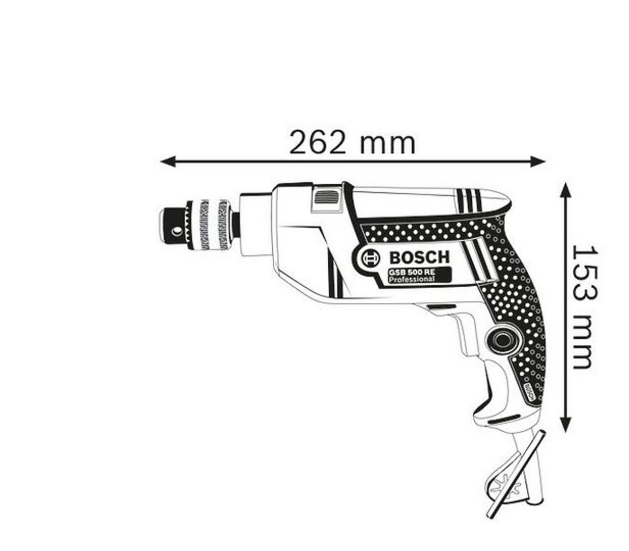 Bosch GSB 500 RE Impact Drill plus 100 pcs Accessories Selffix DIY