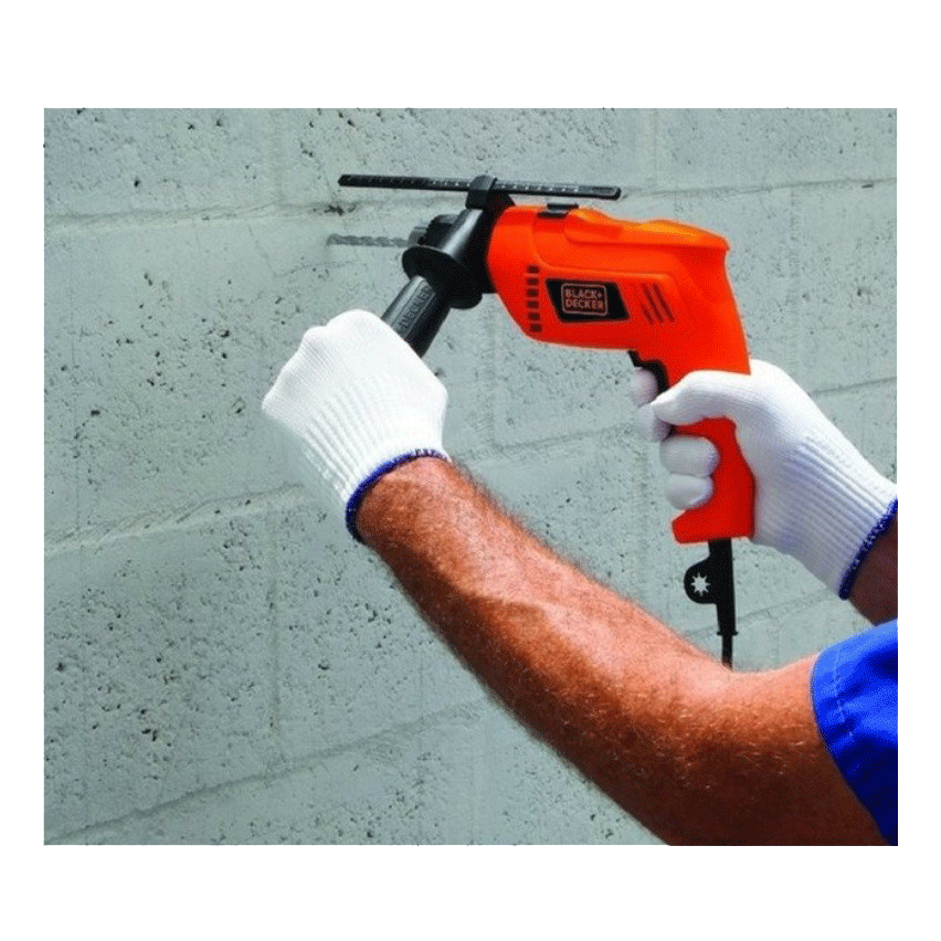 Black and Decker HD555KOPR 550W Hammer Drill Set Selffix DIY