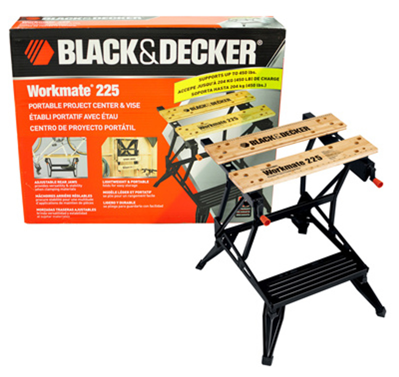 Black & Decker Workmate® 225 Portable Workbench, Project Center & Vise, 450  Lb. Capacity