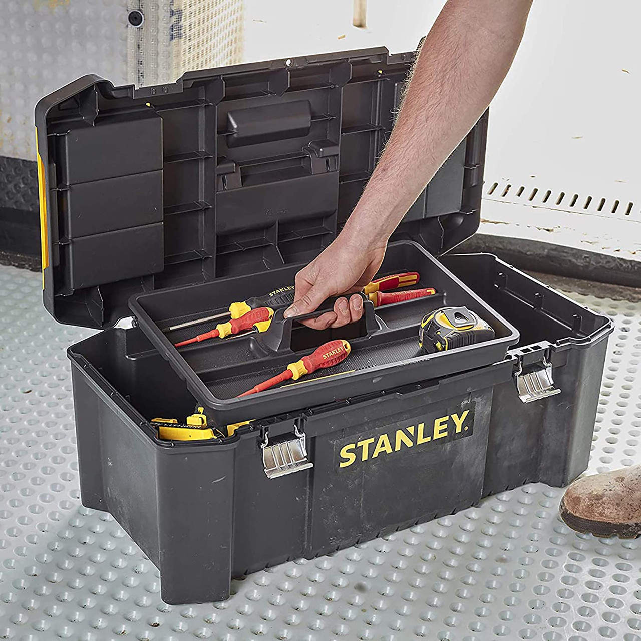 Stanley STST82976-1 26-inch Essential Tool Box | Selffix DIY