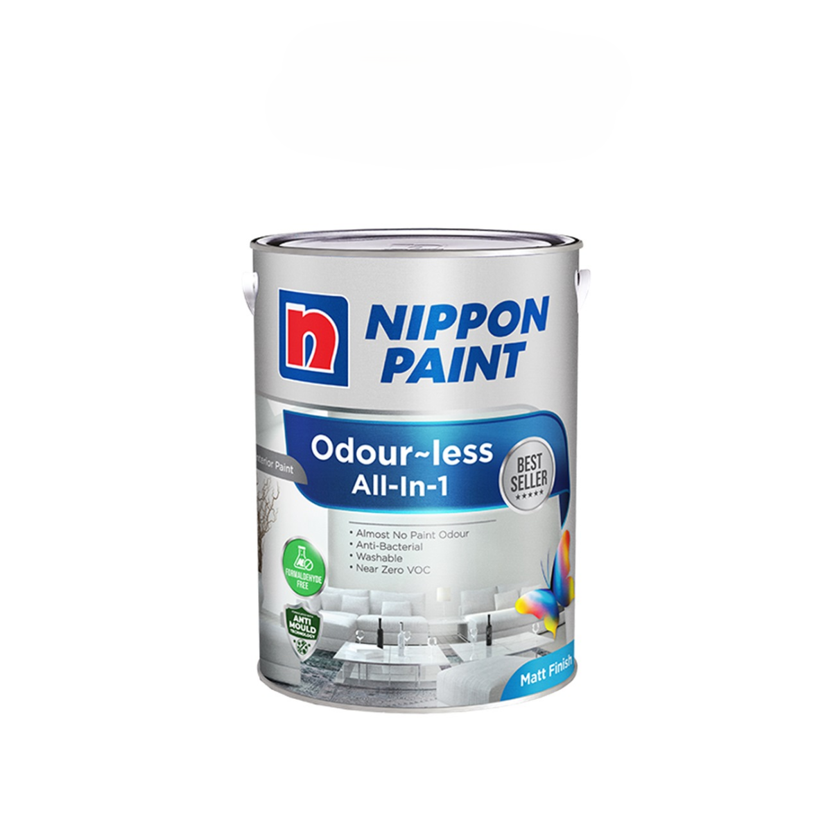 Nippon Paint Odourless All-in-1 (Black or White) | Selffix DIY