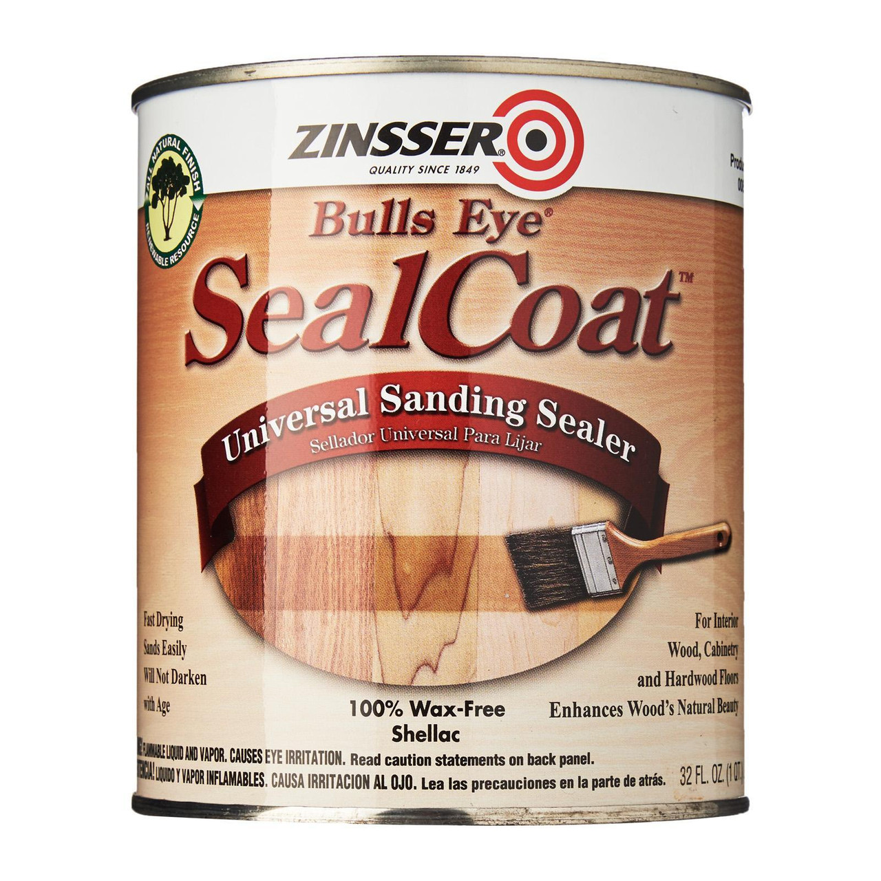 Zinsser SealCoat™ Universal Sanding Sealer 1Quart Selffix DIY