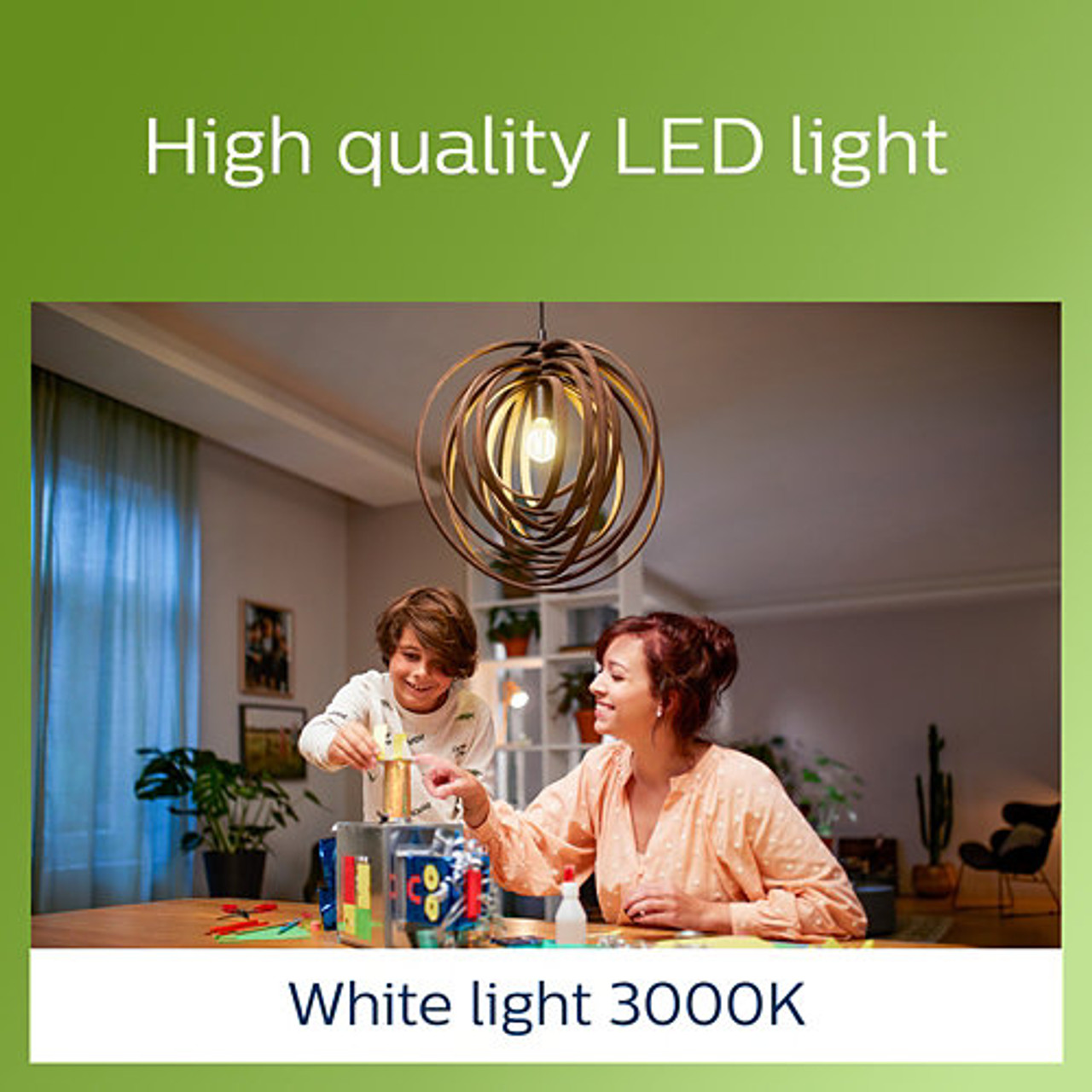 Pack 3 Ampoule LED Philips E27 A60 4,5W 470Lm 2700K [PH-929001242959]