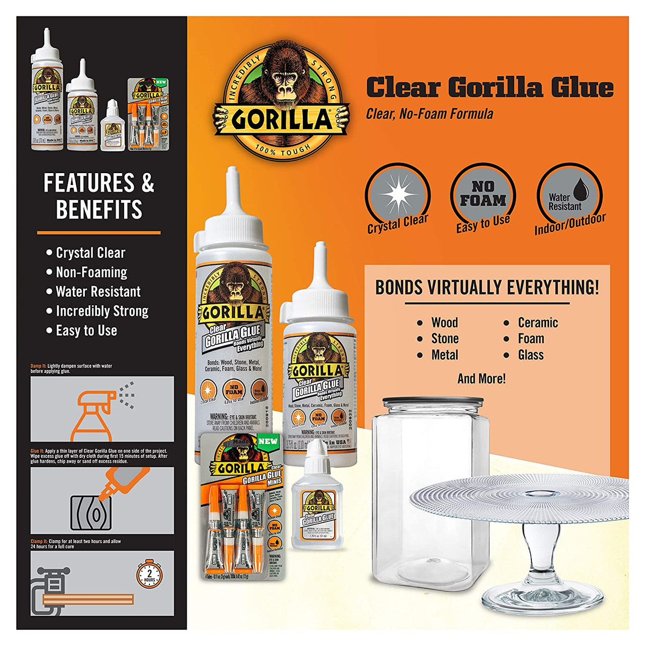 Gorilla Glue Clear (Assorted Sizes) | Selffix DIY