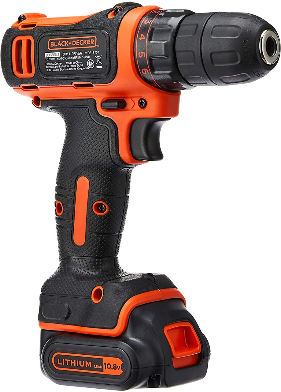 Cordless Zd1200 black and decker driller battery powered drill