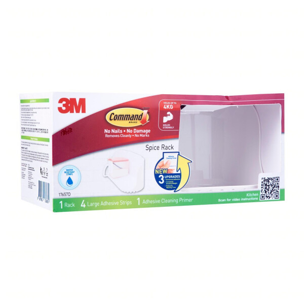 3M Command 17657D Kitchen Spice Rack 6P/C | Selffix DIY