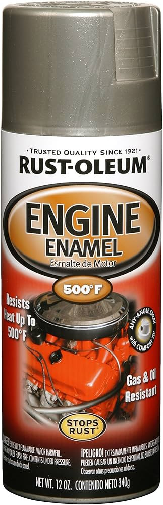 Rust-Oleum Automotive 600 Degree Aluminum Engine Enamel Spray Paint, 11