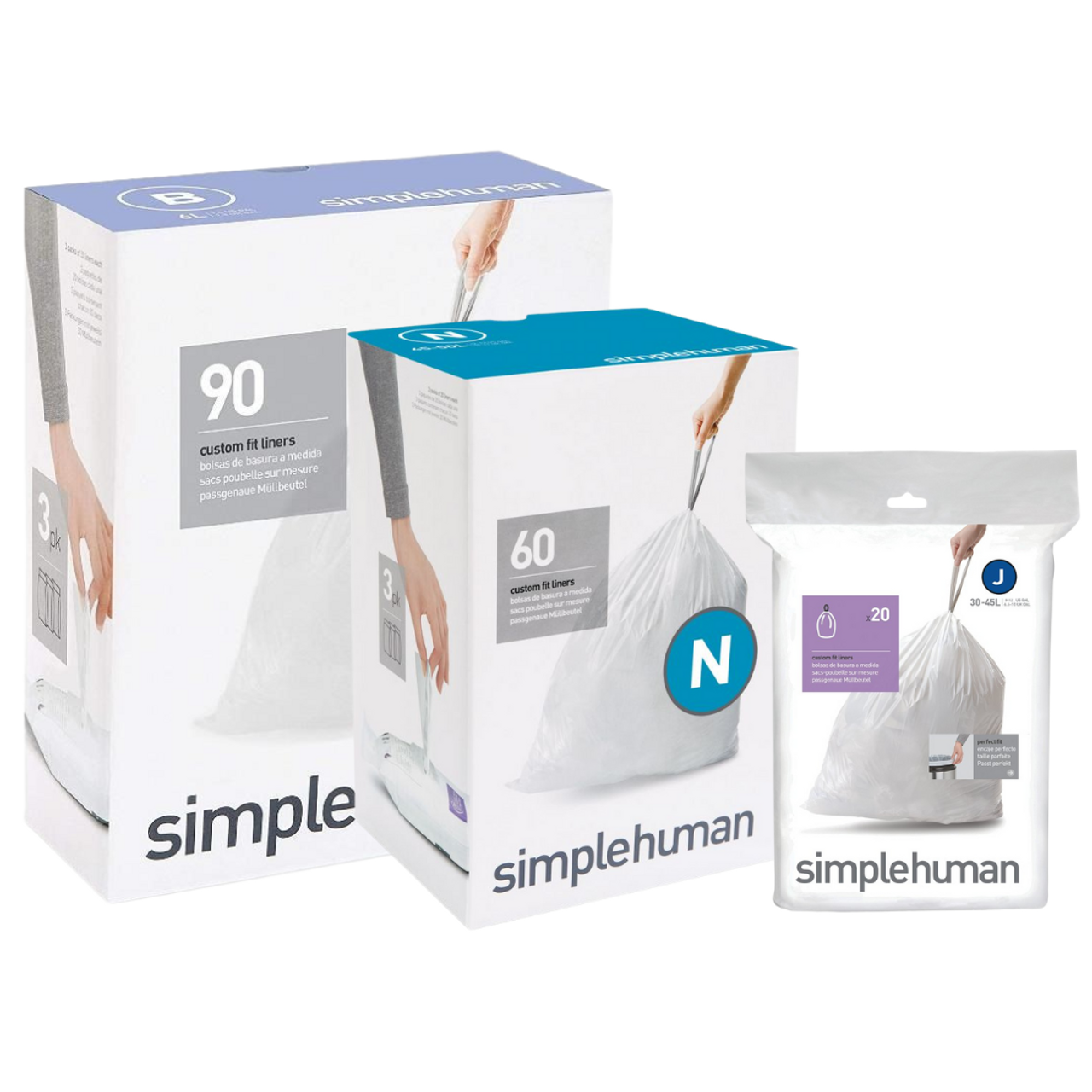 Simple Human Bin Liners (Assorted Sizes)