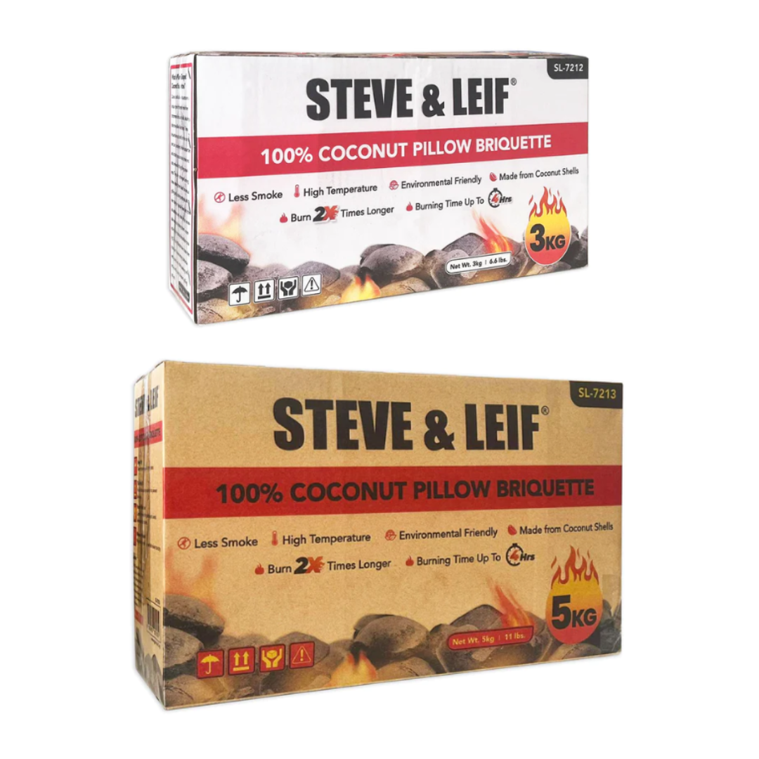 Steve & Leif Coconut Charcoal Briquettes (Assorted Weights