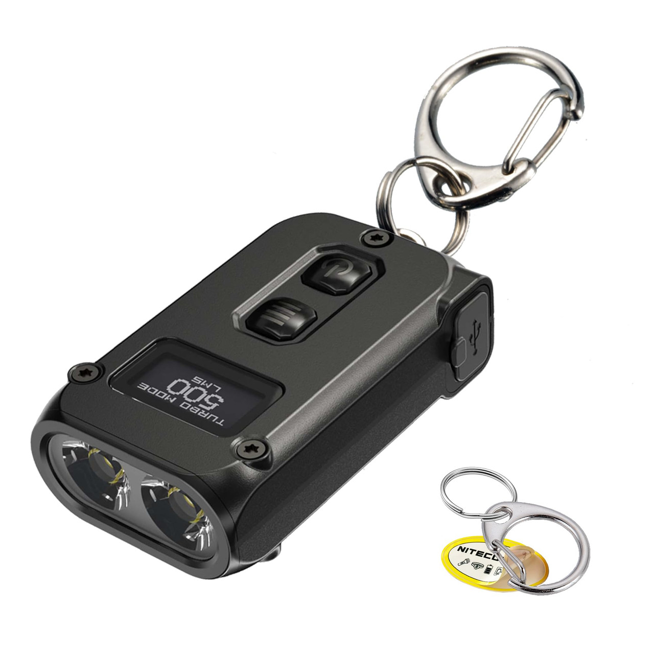 Nitecore TINI 2 Keychain Light Blk - 500 lumens | Selffix DIY